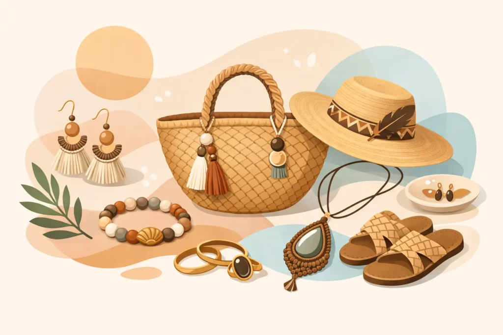 Accesorios de moda artesanales con estilo