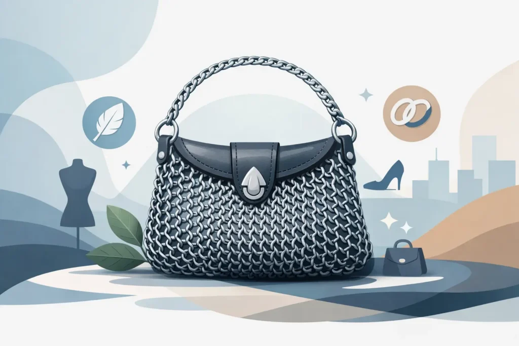 Bolso flexible cota de malla con estilo