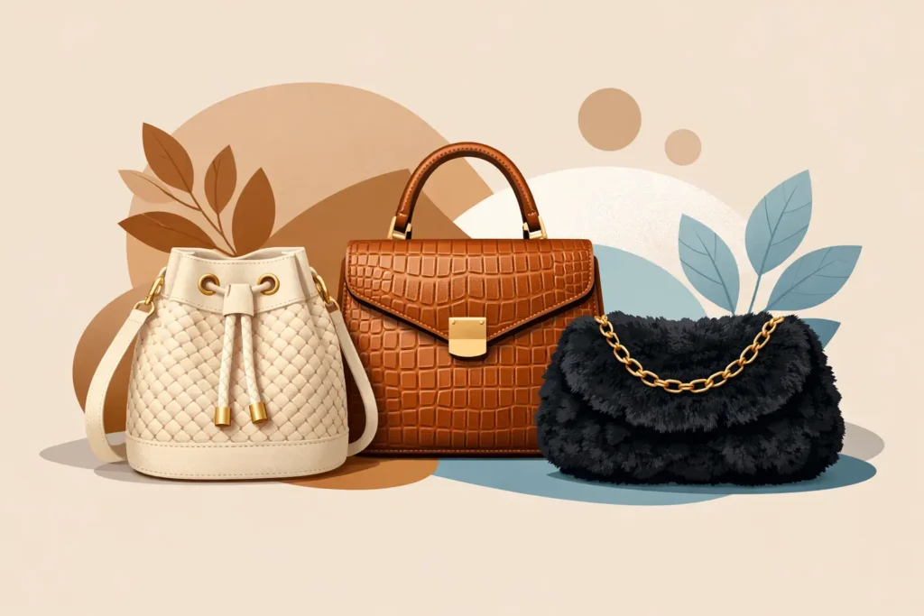 Bolsos con textura especial que sí destacan