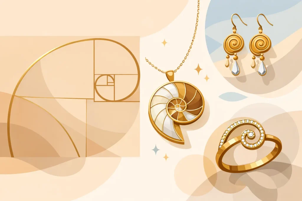 Joyas inspiradas en Fibonacci con estilo