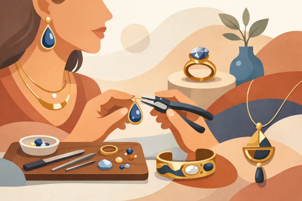 Joyería artesanal moderna con estilo propio