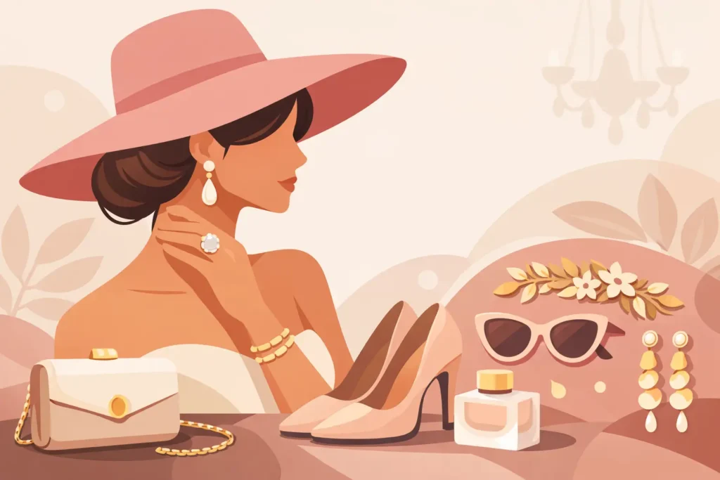 Accesorios especiales para invitada con estilo